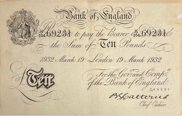 Groot-Brittannië. - 33 banknotes 1931-1938 - All white notes, Postzegels en Munten