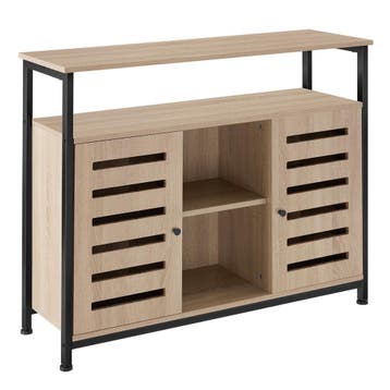 tectake Wandkast Warrington 100x37x82cm - Industrieel licht, Verzenden, Nieuw