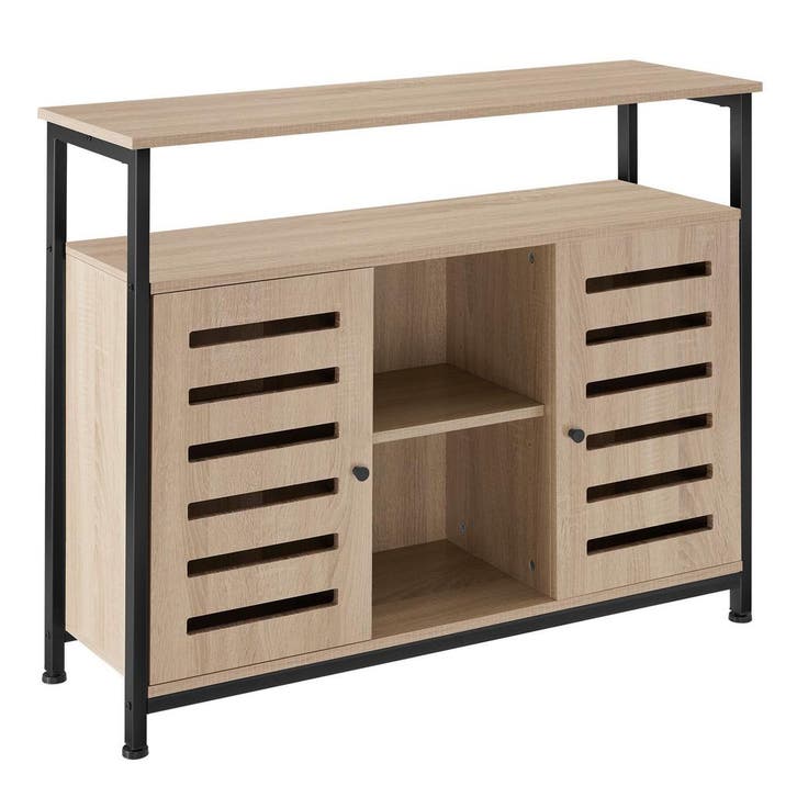 tectake Wandkast Warrington 100x37x82cm - Industrieel licht, Huis en Inrichting, Kasten |Televisiemeubels, Verzenden
