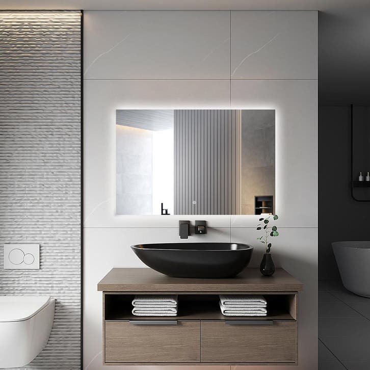 LED Spiegel 80x120cm | 36W | 3000-6000K | Dimbaar & Verwarmd, Huis en Inrichting, Woonaccessoires | Spiegels, Nieuw, Verzenden