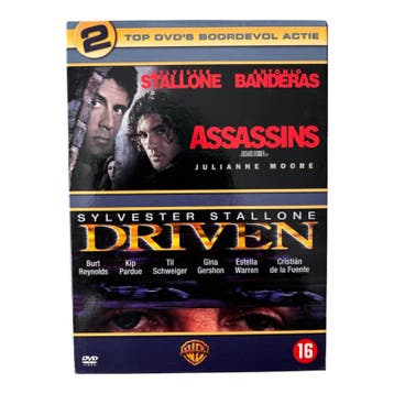 2 Top DVDs Boordevol Actie (Assassins, Driven) (2DVD), Cd's en Dvd's, Verzenden, Nieuw in verpakking