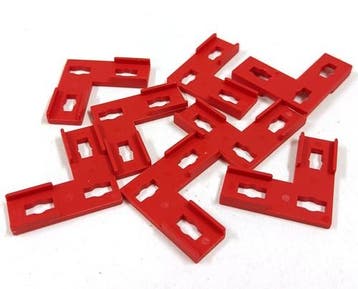 Vintage Fischertechnik L-gussets 31667, rood, 8 stuks, Verzenden, Nieuw