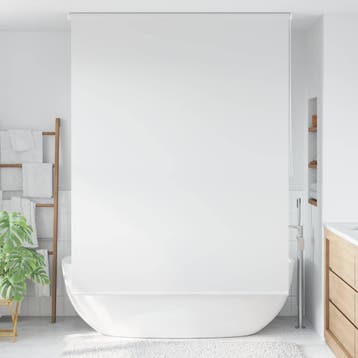 vidaXL Rolgordijn voor douche 140x240 cm wit, Huis en Inrichting, Verzenden, Nieuw