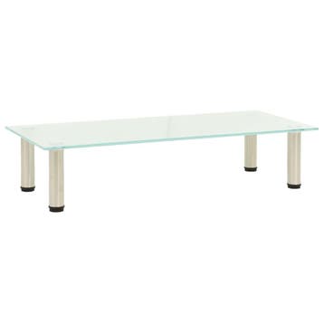 vidaXL Tv-meubel 80x35x17 cm gehard glas mat, Verzenden, Nieuw