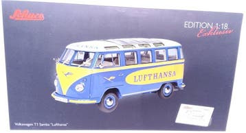 Schuco 1:18 - Modelbus - 1960 Volkswagen T1 Samba Lufthansa