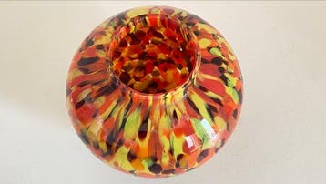 Verrerie de Pantin - Vaas - Mondgeblazen glas, inclusies bij