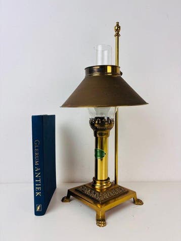 Tafellamp - Paris Orient Express Istanbul brass tafel lamp -