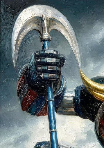 Boriani - Goldorake, Oil limited edition 8/25, Nieuw