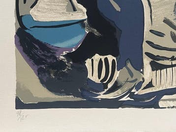 André Lanskoy (1903-1976) - Lithographie Composition, Antiek en Kunst