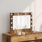 vidaXL Make-up Spiegel Rechthoekig met spiegel Oudhout 60 x, Huis en Inrichting, Woonaccessoires | Spiegels, Verzenden, Nieuw