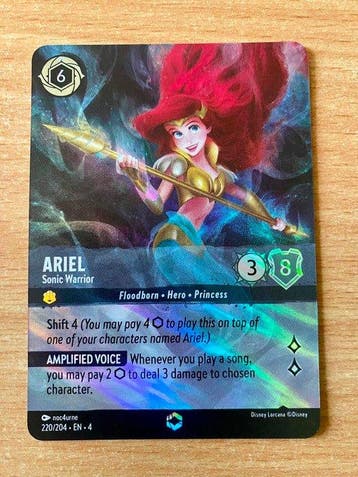 Ravensburger - 1 Card - Disney Lorcana - Ariel 220/204 - EN, Nieuw