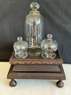Cloche en verre - Trois vieux petits stolpen et un ancien, Antiquités & Art