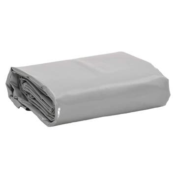 vidaXL Zeil 650g / m² Grijs 5 x 5 m Canvas met PVC-coating, Verzenden, Nieuw