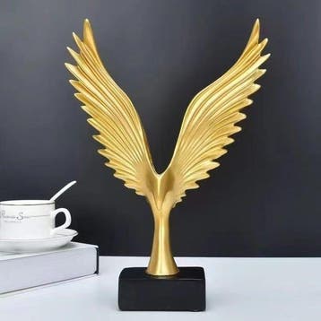 Golden Roc and Eagle Ornament with Spread Wings - Beeld, The