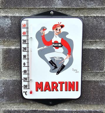 Martini emaille thermometer, Verzamelen, Verzenden, Nieuw