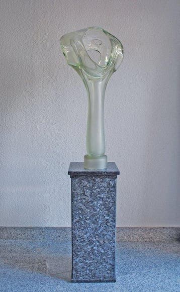 Ireneusz Kizinski - sculptuur, Wind - 75 cm - Glas - 1995