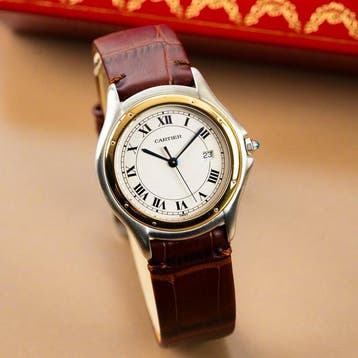 Cartier - Panthere Cougar 18k Yellow Gold Bezel Two Tone -, Bijoux, Sacs & Beauté