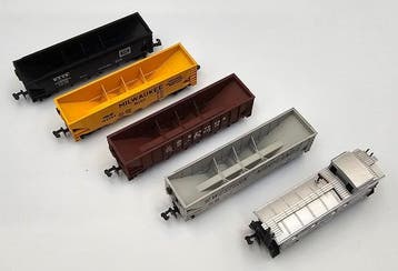 Model Power, AHM, Minitrix N - Modeltrein goederenwagon (5), Nieuw