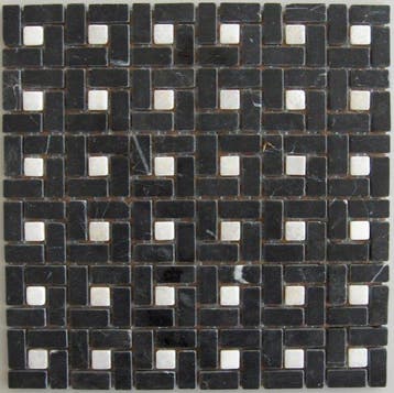 Wand Mozaïek Tegels Factory Steen Anticato Zwart Wit - Ma.., Wandtegels, Nieuw, Ophalen of Verzenden, 20 tot 40 cm