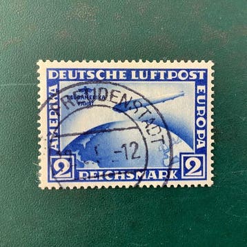 Duitse Rijk 1928 - 2 Mark zuid-Amerika Fahrth - Michel 438 X, Postzegels en Munten, Gestempeld