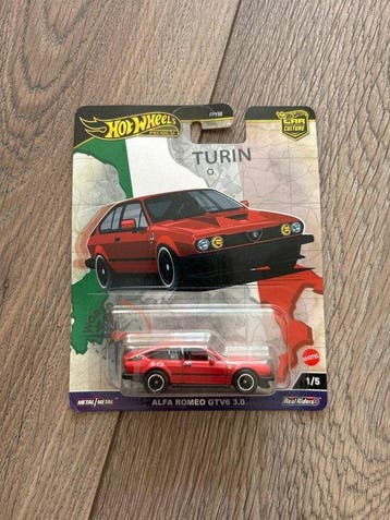 Hot Wheels 1:64 - Modelauto (5) - World Tour Set - Alfa, Hobby en Vrije tijd, Nieuw