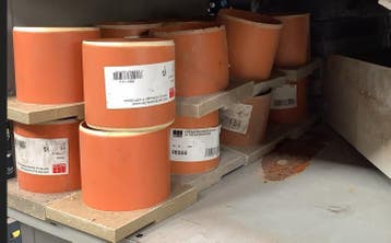 Lot ACO Euroline eindstuk met afvoeraansluiting NW100, Bricolage & Construction, Tuyaux & Évacuations