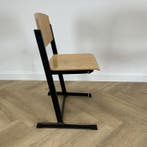 Eromes schoolstoel / stapelstoel zithoogte 46 cm, beuken -, Gebruikt, Zwart, Hout, Eén