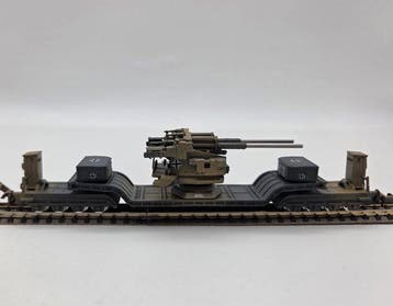 Resin N - Wagon de train miniature (1) - Artillerie