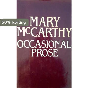 Occasional Prose 9780151678105 Mary Mccarthy, Verzenden, Gelezen, Mary Mccarthy