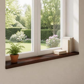 vidaXL Raamprofielen 2 st Donkerbruin 110 x 20 x 2 cm, Verzenden