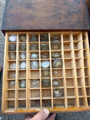 Layette dhorloger - Horlogemakers gereedschap (2) -
