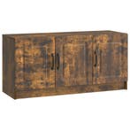 vidaXL TV Kast Gerookt eiken 99 x 34,5 x 47 cm Bewerkt hout, Verzenden, Nieuw