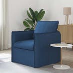 vidaXL bank / zetel Blauw 75 x 82 x 85 cm Stof, Verzenden
