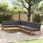 vidaXL 5 Stuk Tuinpallet Sofa Eenheden Massief Acacia Hout, Verzenden, Nieuw