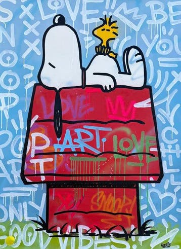 Alessandro Chindamo (1987) - Snoopy and Woodstock, Antiek en Kunst