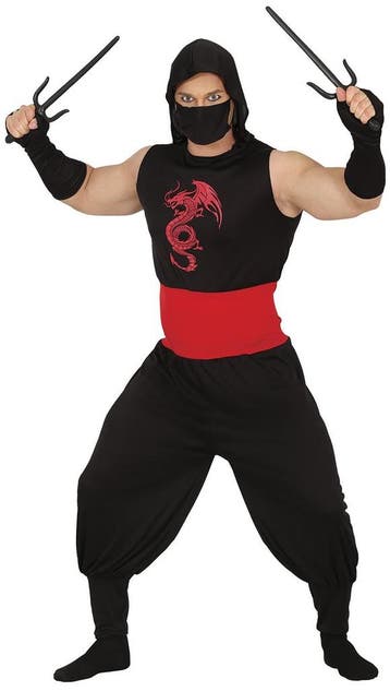 Ninja Kostuum Heren, Verzenden, Nieuw