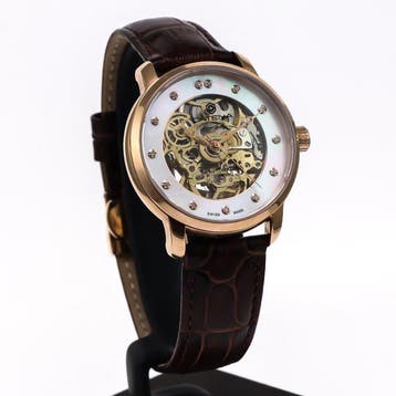 Catena - Skeleton Diamond Automatic Swiss Watch - CAD025-2BU