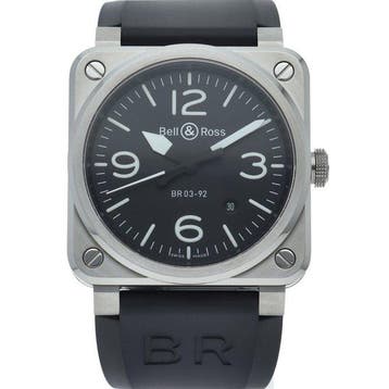 Bell & Ross - BR03-92 Black Steel Automatic - BR03-92-BL-ST