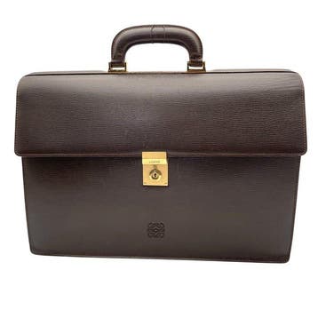 Loewe - Vintage Leather Briefcase Business Bag - Business