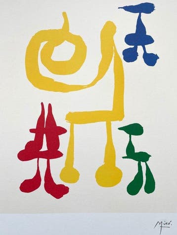 Joan Miro (1893-1983) - Parler Seul - lithographic licensed