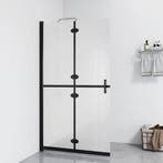 vidaXL Inloopdouchewand inklapbaar 90x190 cm ESG-glas mat, Verzenden, Nieuw