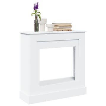 vidaXL Haardombouw 90x30x90 cm bewerkt hout wit, Huis en Inrichting, Kachels, Verzenden, Nieuw