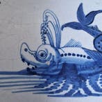Tegel - 1600-1650 - Delftsblauwe tegels