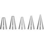 Spuitmondjes | RVS | 5-delig | Glad | Ø2/4/6/8/10mm HENDI, Verzenden, Nieuw in verpakking