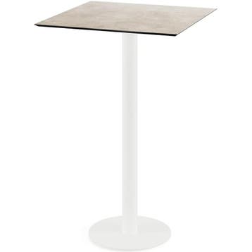 Inklapbare Statafel | URBAN | HPL/RVS | Steenlook Blad |, Verzenden
