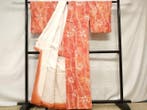 Kimono japonais - Pure soie Shibori Komon - Élégant motif