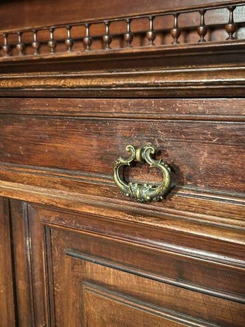 Crédence - Bois, Verre - Buffet majestueux