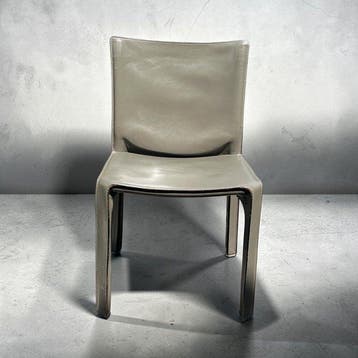 Cassina - Mario Bellini - Stoel (4) - Cab 412 - zadelleer