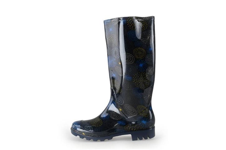 Xq Regenlaarzen in maat 37 Zwart, Kleding | Dames, Schoenen, Zwart, Zo goed als nieuw, Regenlaarzen, Verzenden