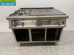 Plaque de cuisson à 2 feux en acier inoxydable avec passage, Verzenden